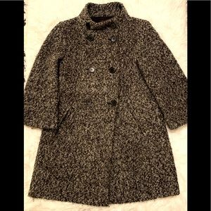 Ann Taylor warm wool swing Coat sz medium grey